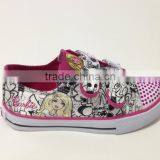 Hand Painting Drawing Doodle Canvas Shoes for Girls thumbnail-3