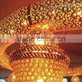 Best Sale Indian Style Mandap , Gold Crystal Bead Wedding Mandap for Sale thumbnail-5