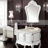 Cheap Solid Wood Bathroom Vanity Sets in White WTS611 thumbnail-4