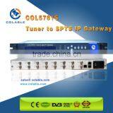 ip gateway,dvb-s2 iptv transcoder,8 dvb-s2 to 32 ip spts streamer COL5781S