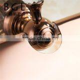 2015news Bathroom Accessories Brass and Crystal Paper Holder Rose Gold Unique Design With Lid