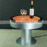 Beautiful Battery Driver Round Bar Table ,Fantastic LED Light and Water Bubble Moving Table thumbnail-1