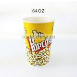 Disposable Custom Printed Paper Popcorn Bucket thumbnail-3