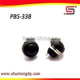Black Momentary Round Waterproof Plastic Push Button Switch Price PBS-33B thumbnail-1