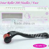 (High Quality) 200 needles microneedle roller,titanum derma skin roller,mts derma roller OB-MN 02