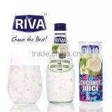 COCONUT WATER WITH PULP IN CAN 240 ML BLUE RIVA BRAND THAILAND thumbnail-2