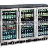 Double Door Bar Bottle Cooler, Silver