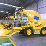 Hot Sale! 3CBM Mobile Concrete Mixer With Self Loading Function Self-tipping