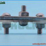 Galvanized Steel Line Cable Clamp Three Bolt Guy Clamp thumbnail-3