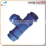 OEM Custom Foundry Cast Iron Casting Epoxy Coated Ductile Iron Pipe Fitting thumbnail-6
