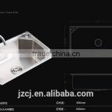 SUS304 One-piece Single Bowl Stainless Steel Kitchen Sink thumbnail-5