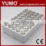 LA16JSF-11E 16mm Momentary/alternate Stanless Steel Blue 3A/250VAC 5 Pin Metal Button Push Button Switch thumbnail-5