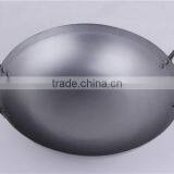 Hand Hammered 12 13 14 15 16 Inch Coating Carbon Steel Wok thumbnail-4