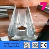 Galvanized Steel c Lipped c Hannel Purlin thumbnail-1