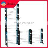 10 Layer Free Assembly Cheap Plastic Shoe Rack thumbnail-4