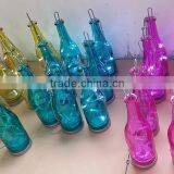 Glass Wine Bottle Candle Holder With LED String Lights thumbnail-4