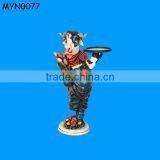 Personification Cow Resin Butler Statue thumbnail-1