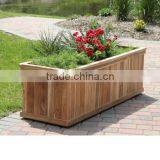 Arlau 3 Piece Wooden Flower Pots Planters thumbnail-2