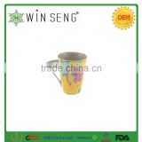 Drinkware porcelain tall mug with ring
