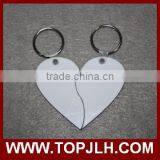 Fashion Sublimation MDF Keychain With Heart Shaped,blank DIY Keyring thumbnail-1