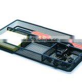 Multipurpose Metal Mesh Desk Office Pen Note Clip Holder Storage Tray thumbnail-2