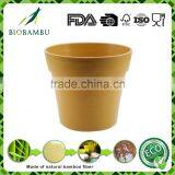 Pro-environment Selling Well Good Quality Bamboo Fiber Flower Pot thumbnail-3