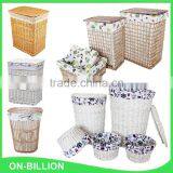 Wholesale Sets Woven Wicker Bright Color Laundry Basket thumbnail-1