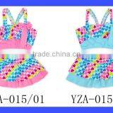 Baby 2 Piece Swimsuit Rainbow Heart Girls Bathing Suit thumbnail-6