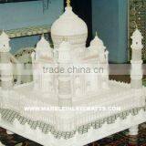 White Marble Taj Mahal Model Taj Mahal Replica, Home Decorative Marble Taj Mahal Replica Gift thumbnail-1