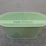 Large Oval Bucket Beer Holder Party Tub Metal Ice Bucket thumbnail-2