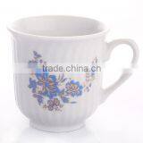 Hot-selling White Ceramic Porcelain Thread Coffee Mug thumbnail-1