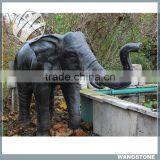 Customized Artificial Animal Sculpture Garden Decoration Green Sculpture Artificial Elephant Sculpture thumbnail-2