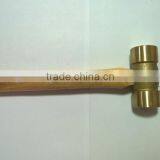 Wooden Handle TPR Handle Brass Hammer With Competitive Price