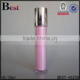 10ml 15ml Pink Cylindrical Shape Airless Cosmetic Pump Bottle High Quality Plastic Pump Bottle Hot Sale thumbnail-1