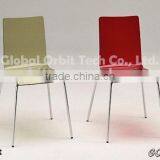 Modern Home Furniture Acrylic Dining Chair, Simple Plastic Design Coffee Chair thumbnail-5