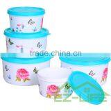 BPA Free Microwave Safe Food Grade Plastic Kitchen Food Storage Containers 3 Pcs/set thumbnail-2