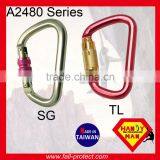 D Type For Rescue Aluminum Carabiner For Mountain Rock Climbing thumbnail-5