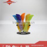 5 Pcs Colorful Non Stick Coating Cheese Knives Set With Acrylic Stand thumbnail-3