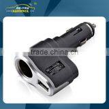 Black USB Car Power Charger Adapter Plug for Apple and Samsung Device thumbnail-1