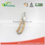 WCJ1205 Garden Scissors Stainless Steel Scissors Beech Wood Handle Bypass Pruning Shears thumbnail-5