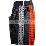 Black Color Boxing Trouser with Orange Stripes