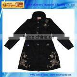 Fashion Black Ladies Coat Long Coat Lady Dress thumbnail-1