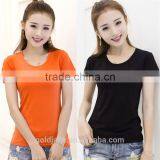 Short Sleeves Custom Printing 100% Cotton Custom Women t Shirt thumbnail-1