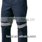 Navy Blue 310 Gsm Cotton Drill Fire Retardant Pants High Quality Men's hi Vis Pants thumbnail-1