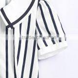 Cute Senior Strip Dress For Girls School Uniform Sample thumbnail-4