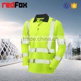 Black Cheap Reflective Safety T-shirt for Worker Cotton Pique Reflective T-shirt Reflective Lime T-shirts thumbnail-2
