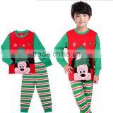 Cheap Wholesale Fashion Nightwear Cotton Kids Christmas Pajama Sets thumbnail-2