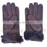 CX-A-59F Fashion Winter Warm Genuine Double Face Sheep Leather Women Glove thumbnail-2