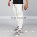 Cotton Polyester Spandex Fleece Sweatpants OEM Men Joggers Bulk Wholesale Tapered Jogger Pants White Tracksuit Bottoms thumbnail-4