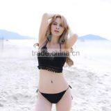2016 Summer Black Color Ladies Crochet Bikini Swimwear thumbnail-4